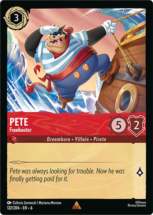 Pete - Freebooter (122/204) [Azurite Sea] - Disney - Card Brawlers | Quebec | Canada |
