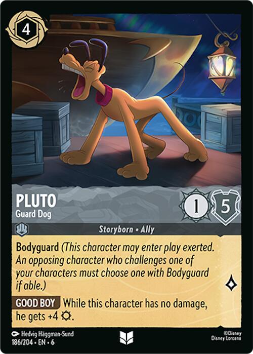 Pluto - Guard Dog (186/204) [Azurite Sea] - Disney - Card Brawlers | Quebec | Canada |