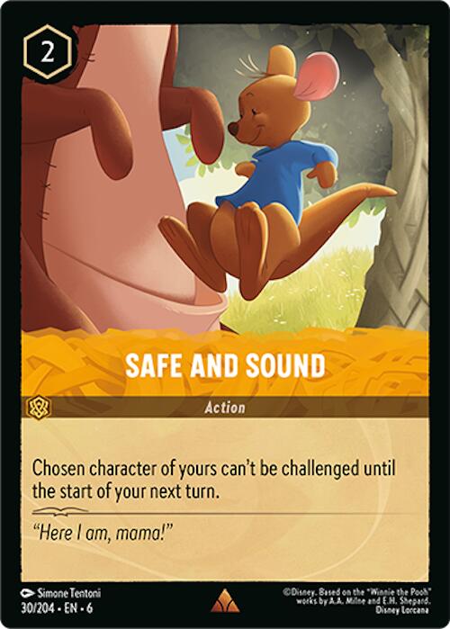 Safe and Sound (30/204) [Azurite Sea] - Disney - Card Brawlers | Quebec | Canada |