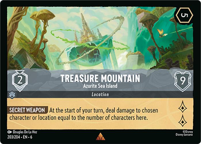 Treasure Mountain - Azurite Sea Island (203/204) [Azurite Sea] - Disney - Card Brawlers | Quebec | Canada |