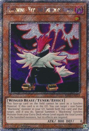Blackwing - Vayu the Emblem of Honor (Platinum Secret Rare) [RA03-EN224] Platinum Secret Rare - Yu-Gi-Oh! - Card Brawlers | Quebec | Canada |