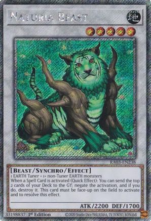 Naturia Beast (Platinum Secret Rare) [RA03-EN238] Platinum Secret Rare - Yu-Gi-Oh! - Card Brawlers | Quebec | Canada |