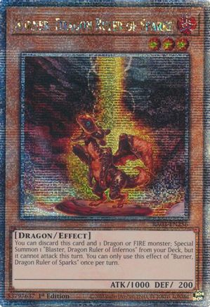 Burner, Dragon Ruler of Sparks (Quarter Century Secret Rare) [RA03-EN256] Quarter Century Secret Rare - Yu-Gi-Oh! - Card Brawlers | Quebec | Canada |