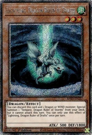 Lightning, Dragon Ruler of Drafts (Platinum Secret Rare) [RA03-EN257] Platinum Secret Rare - Yu-Gi-Oh! - Card Brawlers | Quebec | Canada |