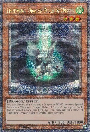 Lightning, Dragon Ruler of Drafts (Quarter Century Secret Rare) [RA03-EN257] Quarter Century Secret Rare - Yu-Gi-Oh! - Card Brawlers | Quebec | Canada |
