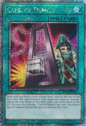 Card of Demise (Quarter Century Secret Rare) [RA03-EN265] Quarter Century Secret Rare - Yu-Gi-Oh! - Card Brawlers | Quebec | Canada |