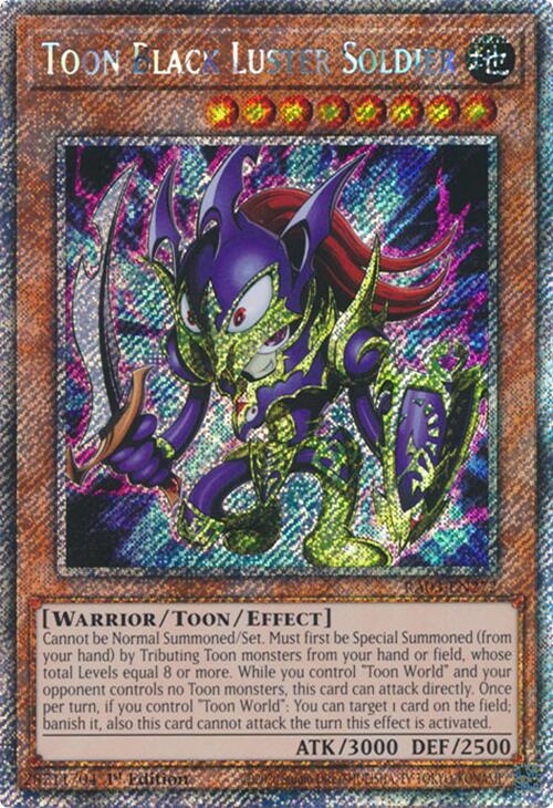 Toon Black Luster Soldier (Platinum Secret Rare) [RA03-EN272] Platinum Secret Rare