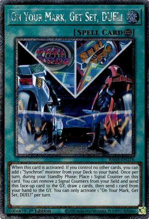 On Your Mark, Get Set, DUEL! (Platinum Secret Rare) [RA03-EN276] Platinum Secret Rare - Yu-Gi-Oh! - Card Brawlers | Quebec | Canada |