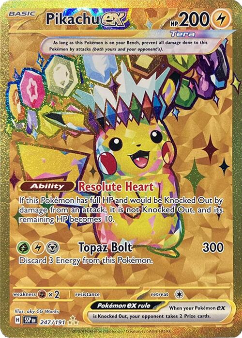 Pikachu ex (247/191) [Scarlet & Violet: Surging Sparks] - Pokémon - Card Brawlers | Quebec | Canada |