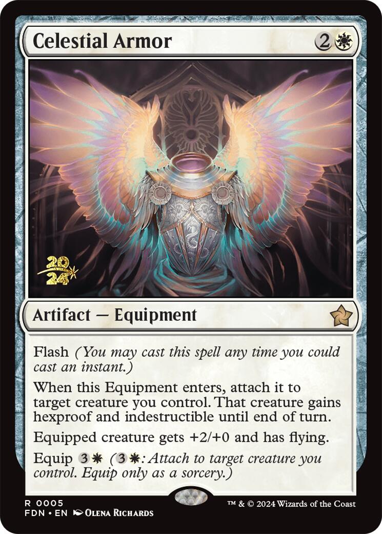 Celestial Armor [Foundations Prerelease Promos] - Magic: The Gathering - Card Brawlers | Quebec | Canada |