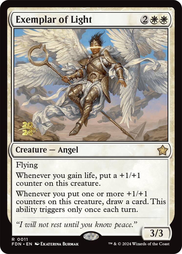 Exemplar of Light [Foundations Prerelease Promos] - Magic: The Gathering - Card Brawlers | Quebec | Canada |