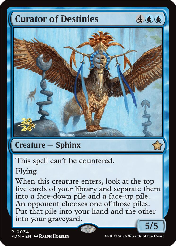 Curator of Destinies [Foundations Prerelease Promos] - Magic: The Gathering - Card Brawlers | Quebec | Canada |