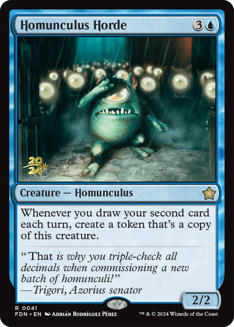 Homunculus Horde [Foundations Prerelease Promos] - Magic: The Gathering - Card Brawlers | Quebec | Canada |