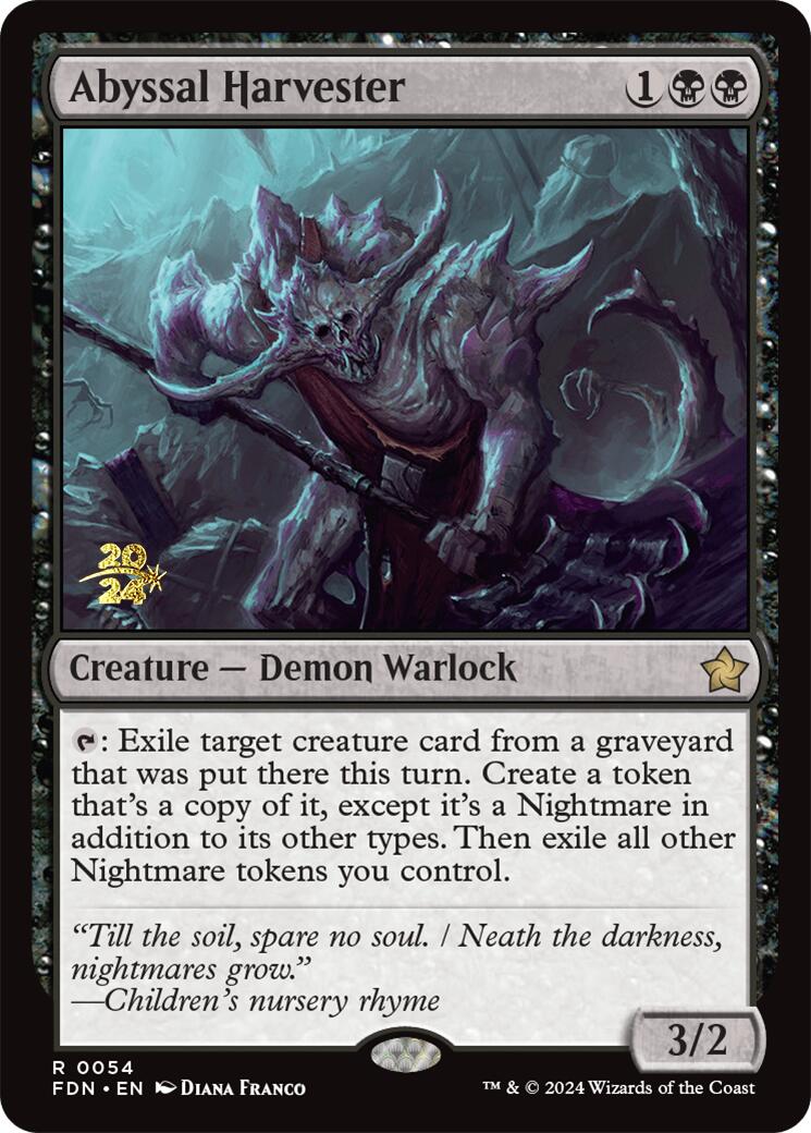 Abyssal Harvester [Foundations Prerelease Promos] - Magic: The Gathering - Card Brawlers | Quebec | Canada |