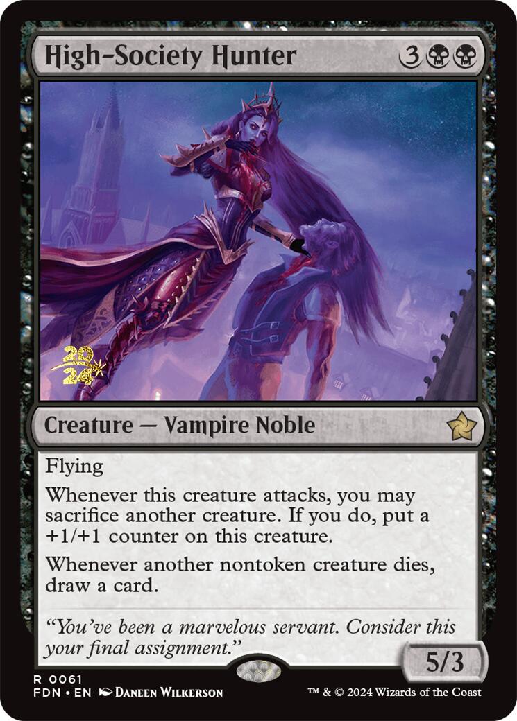 High-Society Hunter [Foundations Prerelease Promos] - Magic: The Gathering - Card Brawlers | Quebec | Canada |