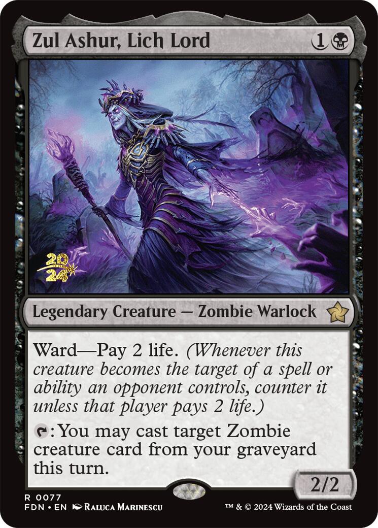 Zul Ashur, Lich Lord [Foundations Prerelease Promos] - Magic: The Gathering - Card Brawlers | Quebec | Canada |