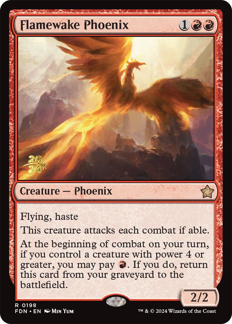 Flamewake Phoenix [Foundations Prerelease Promos] - Magic: The Gathering - Card Brawlers | Quebec | Canada |