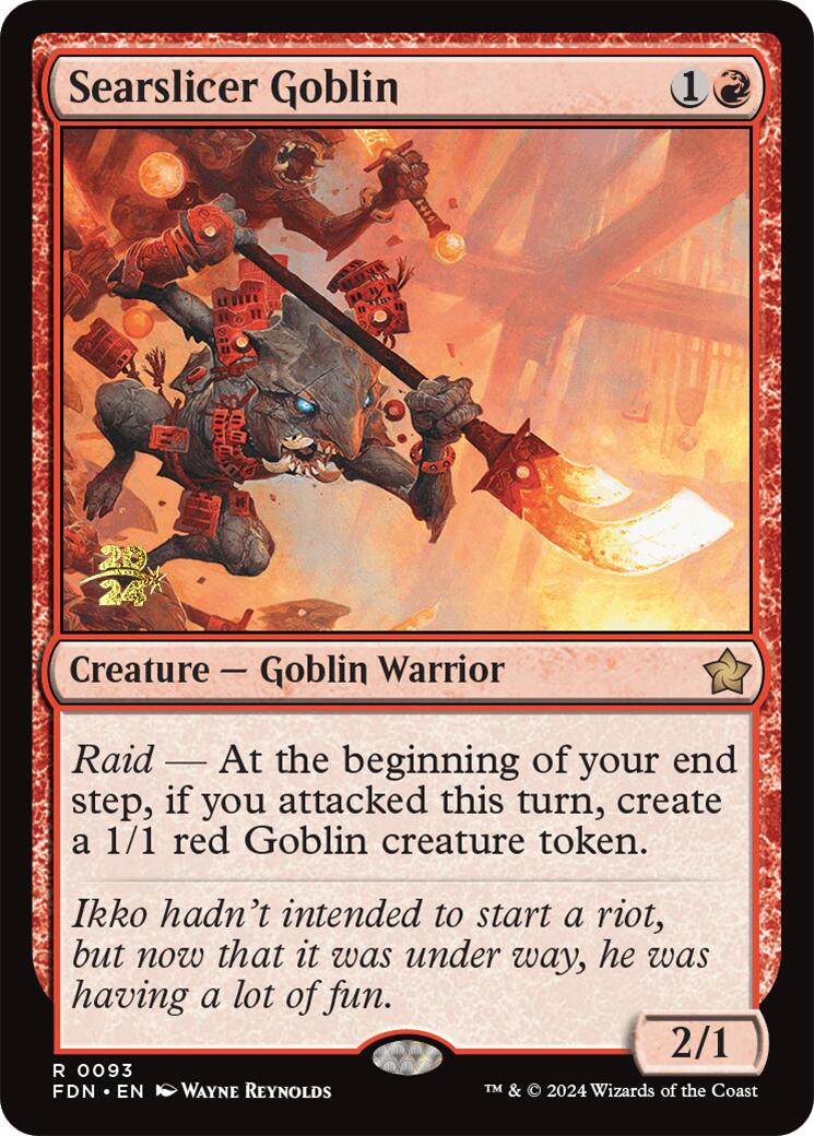 Searslicer Goblin [Foundations Prerelease Promos] - Magic: The Gathering - Card Brawlers | Quebec | Canada |