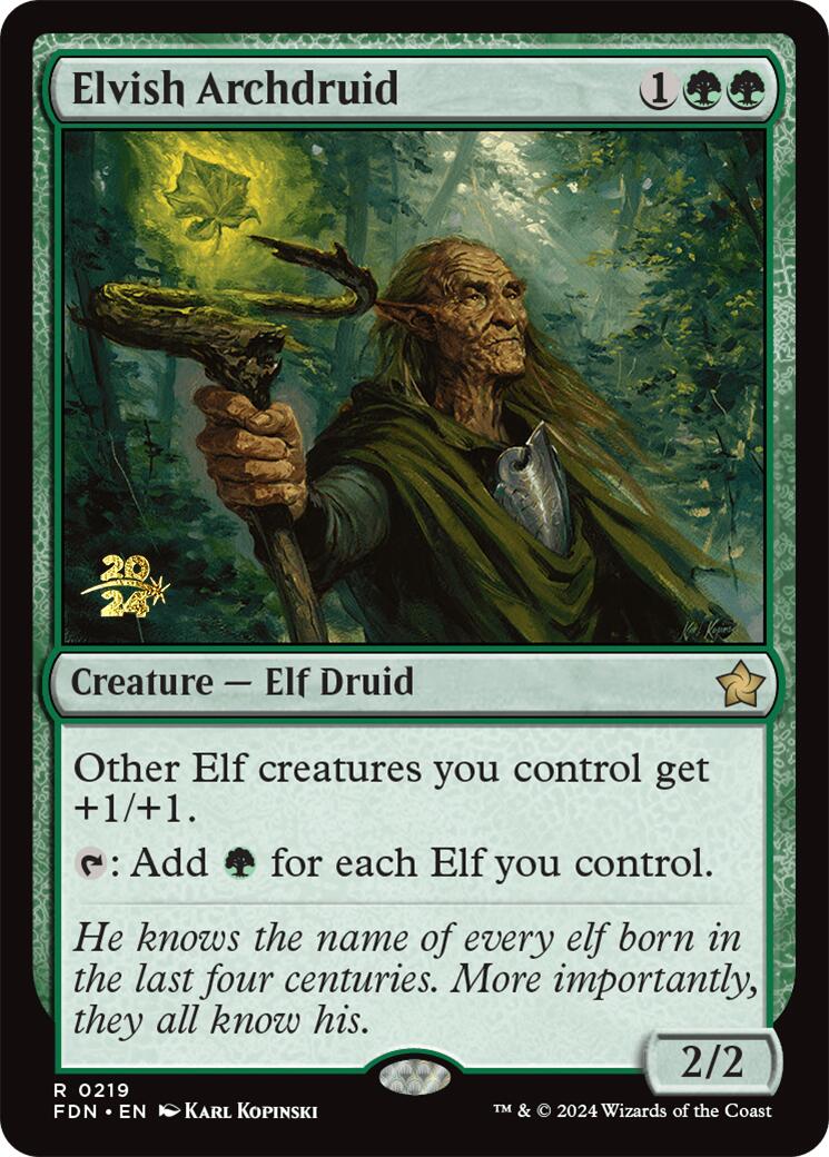 Elvish Archdruid [Foundations Prerelease Promos] - Magic: The Gathering - Card Brawlers | Quebec | Canada |