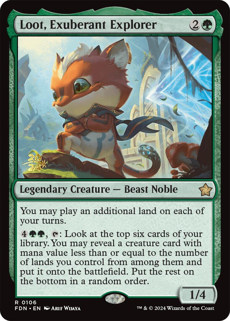 Loot, Exuberant Explorer [Foundations Prerelease Promos] - Magic: The Gathering - Card Brawlers | Quebec | Canada |