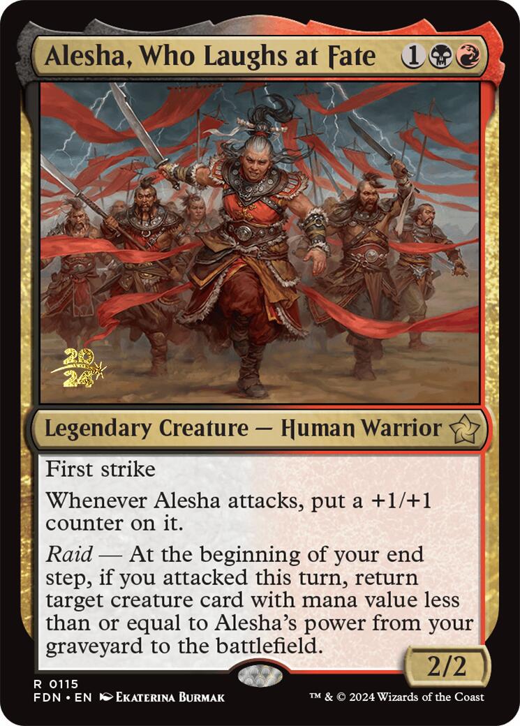 Alesha, Who Laughs at Fate [Foundations Prerelease Promos] - Magic: The Gathering - Card Brawlers | Quebec | Canada |