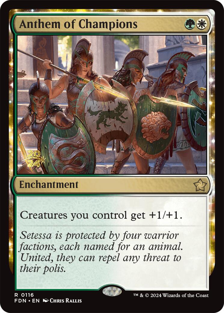 Anthem of Champions [Foundations Prerelease Promos] - Magic: The Gathering - Card Brawlers | Quebec | Canada |