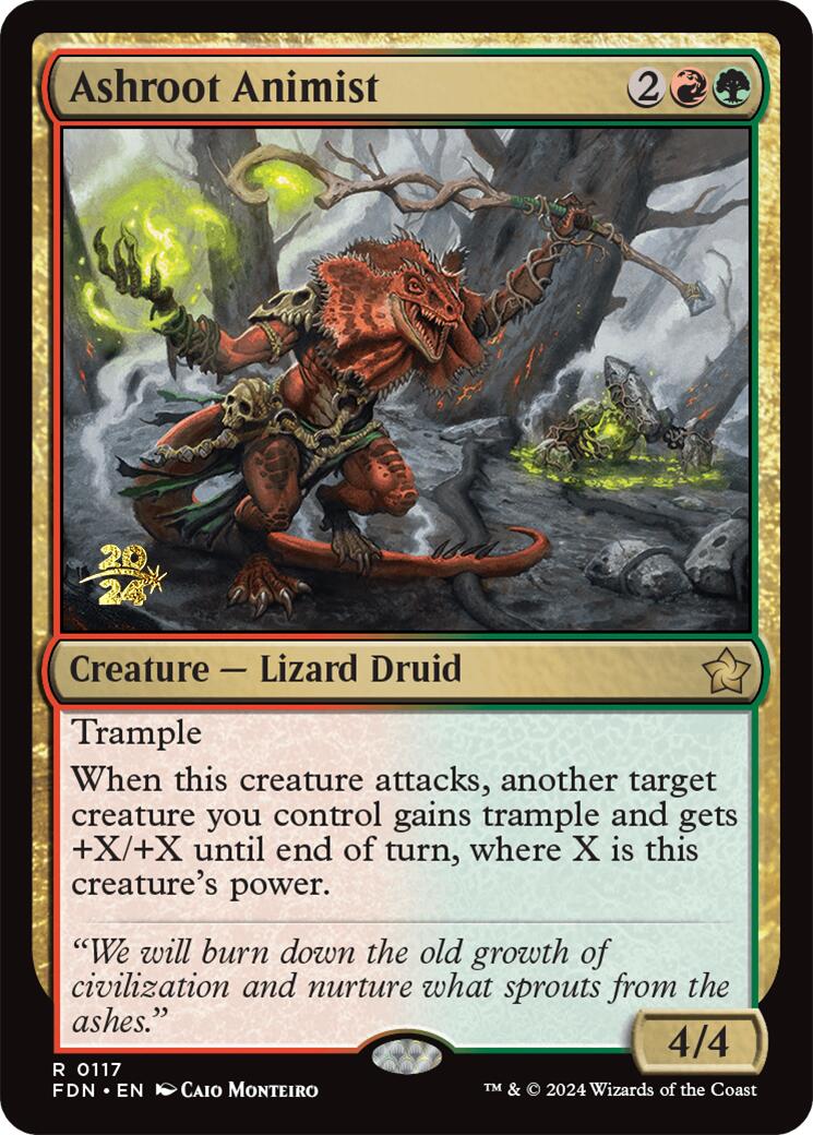 Ashroot Animist [Foundations Prerelease Promos] - Magic: The Gathering - Card Brawlers | Quebec | Canada |