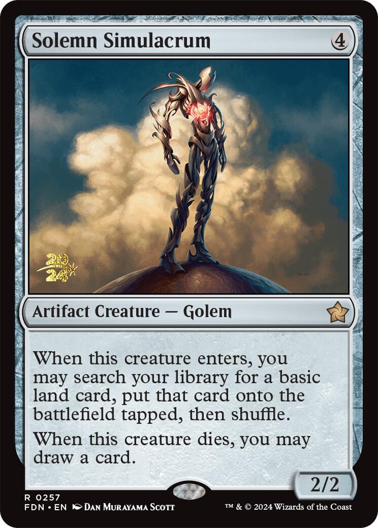 Solemn Simulacrum [Foundations Prerelease Promos] - Magic: The Gathering - Card Brawlers | Quebec | Canada |