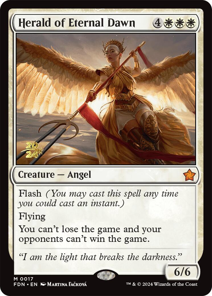 Herald of Eternal Dawn [Foundations Prerelease Promos] - Magic: The Gathering - Card Brawlers | Quebec | Canada |