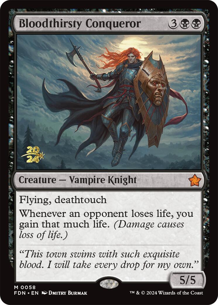 Bloodthirsty Conqueror [Foundations Prerelease Promos] - Magic: The Gathering - Card Brawlers | Quebec | Canada |
