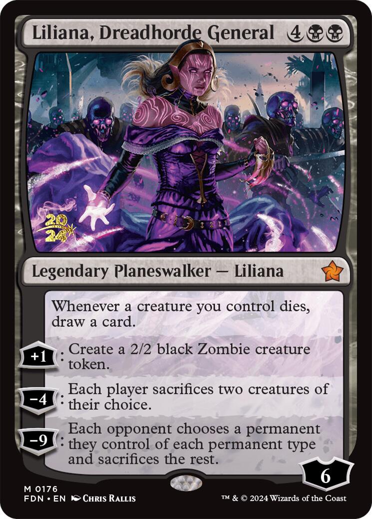 Liliana, Dreadhorde General [Foundations Prerelease Promos] - Magic: The Gathering - Card Brawlers | Quebec | Canada |