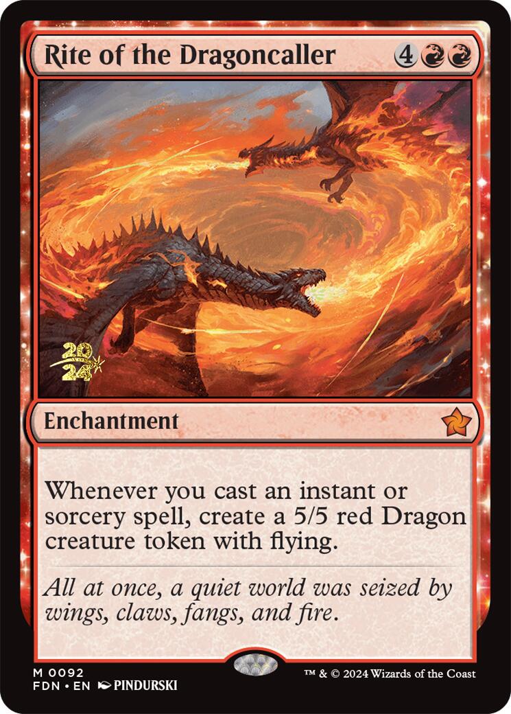 Rite of the Dragoncaller [Foundations Prerelease Promos] - Magic: The Gathering - Card Brawlers | Quebec | Canada |