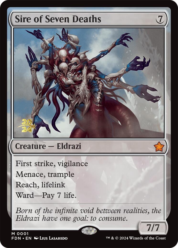 Sire of Seven Deaths [Foundations Prerelease Promos] - Magic: The Gathering - Card Brawlers | Quebec | Canada |