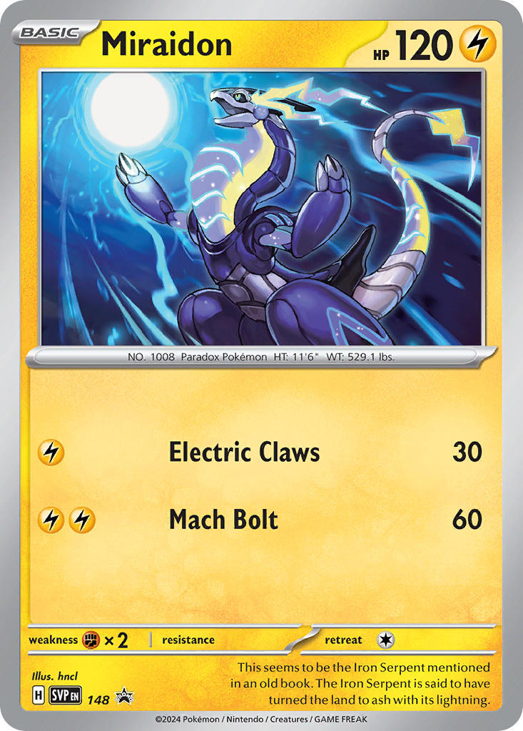 Miraidon (148) [Scarlet & Violet: Black Star Promos] - Pokémon - Card Brawlers | Quebec | Canada |