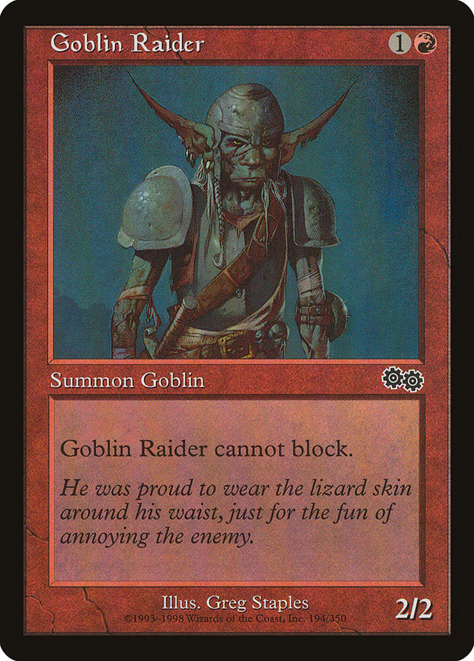 Goblin Raider [Urza's Saga] - Magic: The Gathering - Card Brawlers | Quebec | Canada |