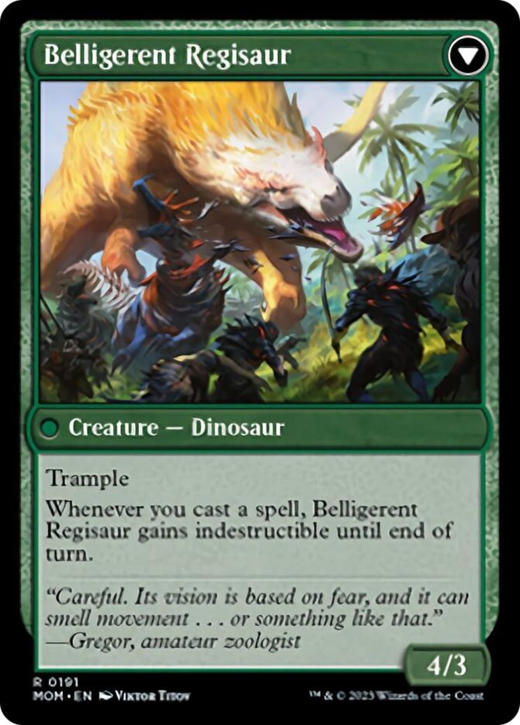 Invasion of Ixalan // Belligerent Regisaur [March of the Machine] - Magic: The Gathering - Card Brawlers | Quebec | Canada |