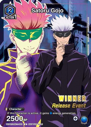 Satoru Gojo (Release Event Winner) (UEPR/JJK-1-045) - UE03BT Jujutsu Kaisen Release Event Cards Foil - UE03BT: Jujutsu Kaisen Release Event Cards - Card Brawlers | Quebec | Canada |