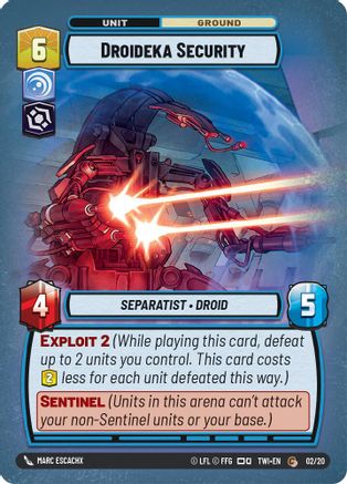 Droideka Security (02/20) (02/20) [Twilight of the Republic: Weekly Play] - Fantasy Flight Games - Card Brawlers | Quebec | Canada |