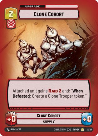 Clone Cohort (12/20) (12/20) [Twilight of the Republic: Weekly Play] - Fantasy Flight Games - Card Brawlers | Quebec | Canada |