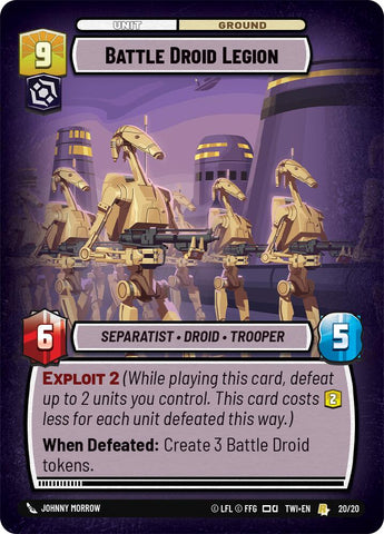 Battle Droid Legion (20/20) [Twilight of the Republic: Weekly Play]