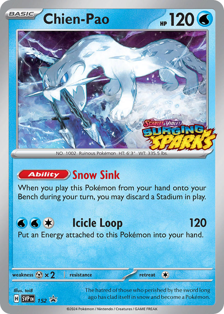 Chien-Pao (152) [Scarlet & Violet: Black Star Promos] - Pokémon - Card Brawlers | Quebec | Canada |
