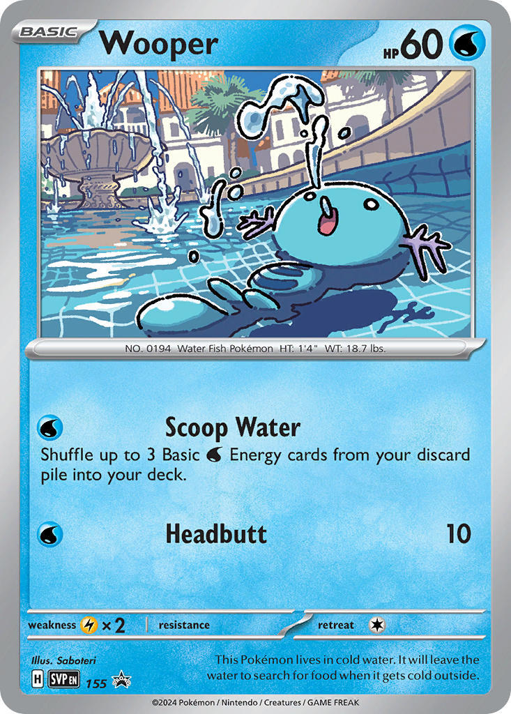 Wooper (155) [Scarlet & Violet: Black Star Promos] - Pokémon - Card Brawlers | Quebec | Canada |