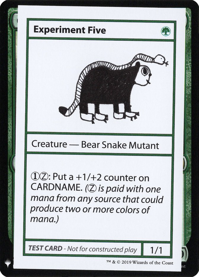 Experiment Five [Mystery Booster Playtest Cards] - Magic: The Gathering - Card Brawlers | Quebec | Canada |