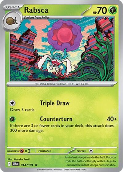 Rabsca (014/191) (Deck Exclusives) [Scarlet & Violet: Surging Sparks] - Pokémon - Card Brawlers | Quebec | Canada |