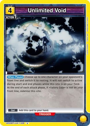 Unlimited Void (UE03BT/JJK-1-028) - UE03BT Jujutsu Kaisen - UE03BT: Jujutsu Kaisen - Card Brawlers | Quebec | Canada |