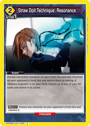 Straw Doll Technique: Resonance (UE03BT/JJK-1-032) - UE03BT Jujutsu Kaisen - UE03BT: Jujutsu Kaisen - Card Brawlers | Quebec | Canada |