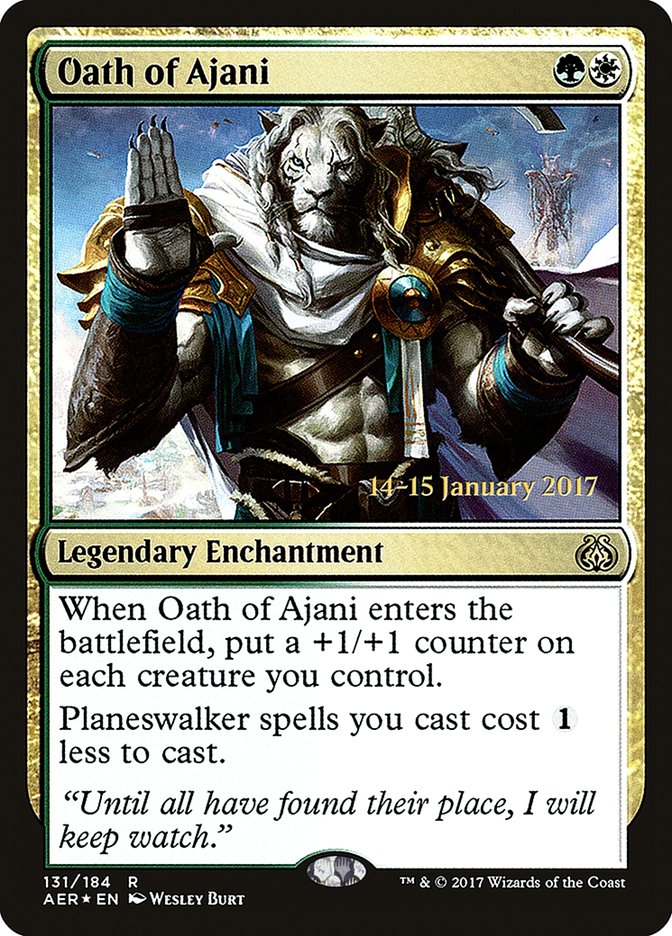 Oath of Ajani [Aether Revolt Prerelease Promos] - Magic: The Gathering - Card Brawlers | Quebec | Canada |