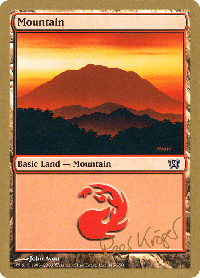 Mountain (pk345) (Peer Kroger) [World Championship Decks 2003] - Magic: The Gathering - Card Brawlers | Quebec | Canada |