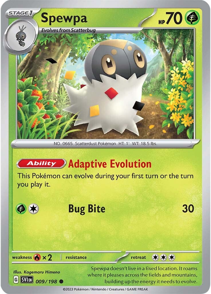 Spewpa (009/198) [Scarlet & Violet: Base Set] - Pokémon - Card Brawlers | Quebec | Canada |