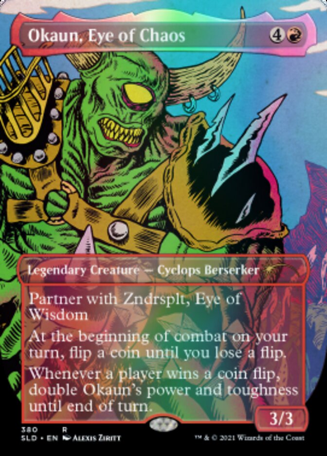 Okaun, Eye of Chaos // Okaun, Eye of Chaos (Borderless) [Secret Lair Drop Series] - Magic: The Gathering - Card Brawlers | Quebec | Canada |